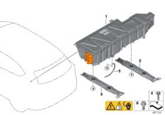 Электронный блок электромашин для BMW F45N 225xe B38X (схема запасных частей)