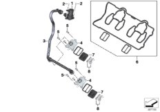 Система подачи добавочного воздуха для BMW K67 S 1000 RR 19 (0E21, 0E23) 0 (схема запасных частей)
