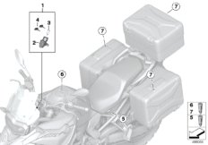 Система одновременного запирания EWS 4 для BMW K81 F 850 GS (0B09, 0B19) 0 (схема запасных частей)