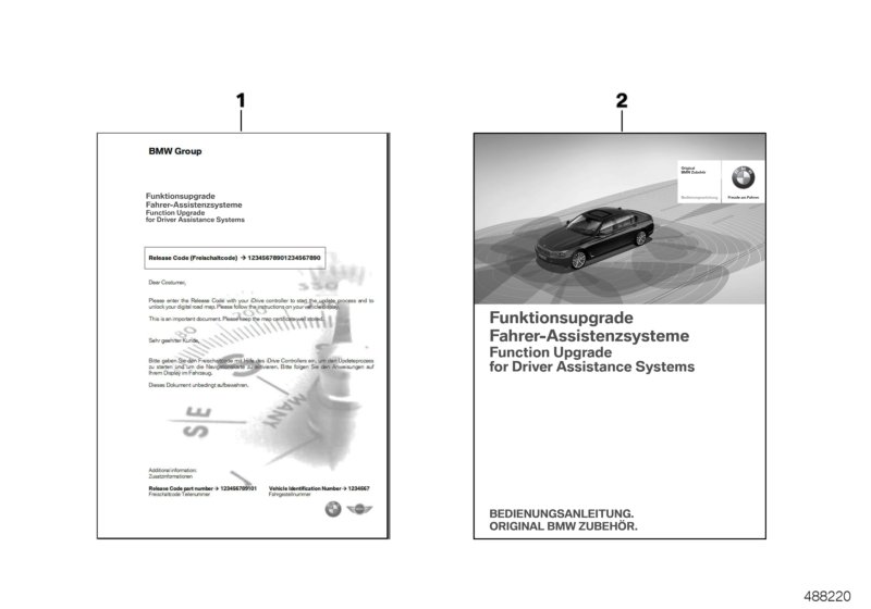 Обновл.функций система поддержки водит. для BMW G11 750i N63R (схема запчастей)