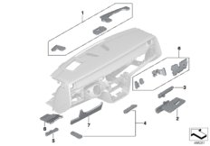 Звукоизоляция Пд II для BMW RR11 Phantom N74L (схема запасных частей)