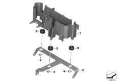 Кронштейн ЭБУ для MOTO K23 R nineT Scrambler (0J31, 0J33) 0 (схема запасных частей)