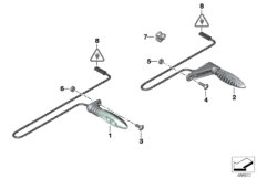 Светодиодный указатель поворота для BMW K50 R 1200 GS 17 (0A51, 0A61) 0 (схема запасных частей)