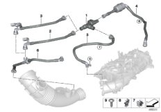 Клапан вентиляции топливного бака для BMW G12N 730Li B48D (схема запасных частей)