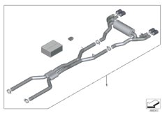 M Performance Parts для BMW F90 M5 S63M (схема запасных частей)