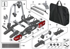 Fahrradheckträger Pro для BMW F15 X5 35iX N55 (схема запасных частей)