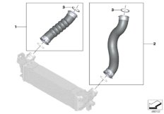 Воздуховод наддувочного воздуха для BMW G21 320dX B47D (схема запасных частей)