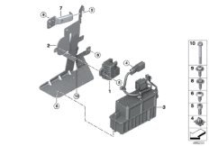 Э/нагреватель непрерывного действия для BMW F39 X2 18dX B47B (схема запасных частей)