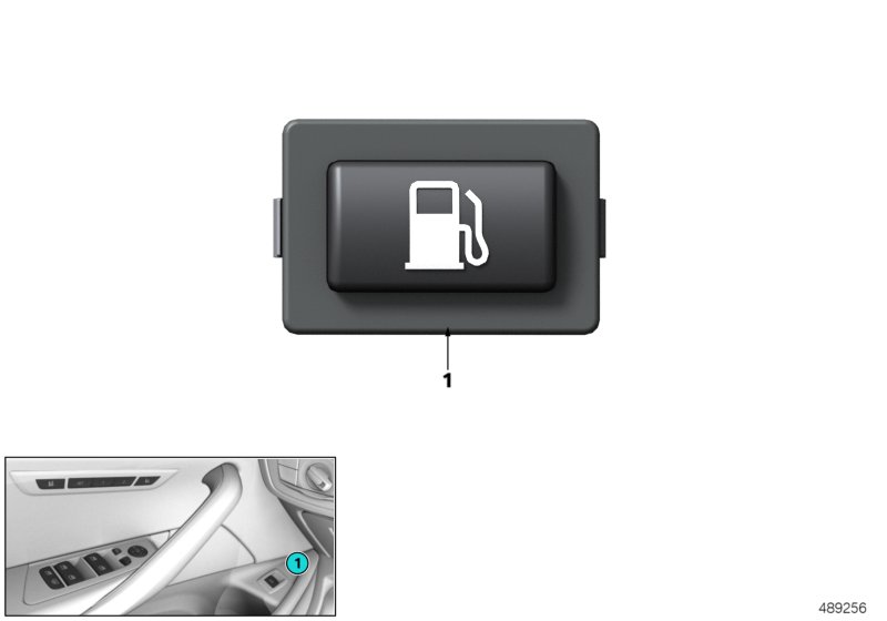 Кнопка разблокировка напорного бака для BMW G30 530eX B48X (схема запчастей)