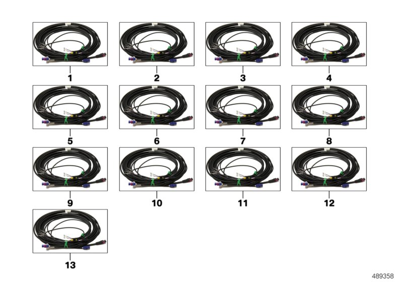 Рем.кабель основного жгута проводов HSD для ROLLS-ROYCE RR31 Cullinan N74L (схема запчастей)