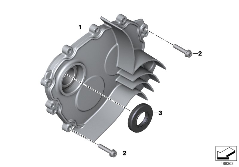 Крышка редуктора для MOTO K08 C 400 GT (0C06, 0C16) 0 (схема запчастей)