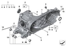 Картер двигателя дополнительные элементы для MOTO K08 C 400 GT (0C06, 0C16) 0 (схема запасных частей)