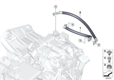 Провод на массу для BMW F56 Cooper D B37B (схема запасных частей)