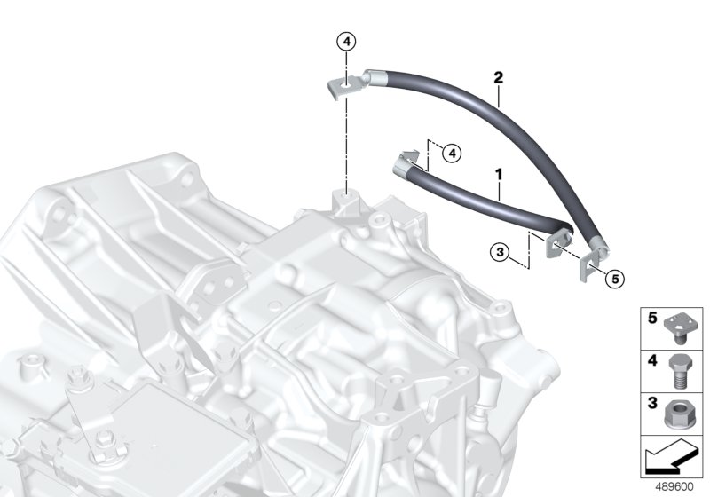 Провод на массу для BMW F57 One B38B (схема запчастей)