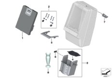 Детали холодильника для ROLLS-ROYCE RR11 Phantom N74L (схема запасных частей)