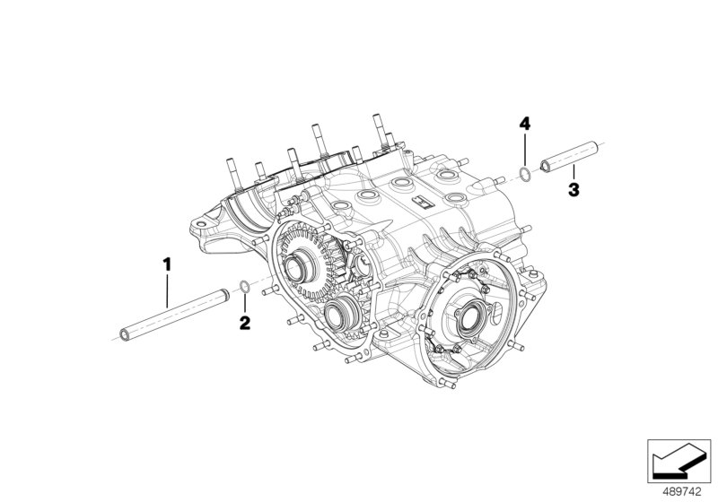 Детали коробки передач для BMW MOSP M6 GT3 P63 (схема запчастей)