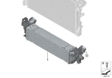 Охладитель наддувочного воздуха для BMW G14 840dX B57 (схема запасных частей)