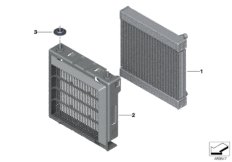 вынесенный радиатор ОЖ для BMW F92 M8 S63M (схема запасных частей)