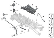 Датчики содерж.кислорода в отработ.газах для BMW G01 X3 M40dX (TX95) B57 (схема запасных частей)