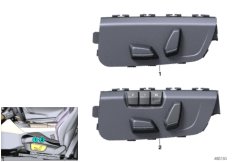 Выключатель регулировки полож.сиденья для BMW I12N i8 B38X (схема запасных частей)