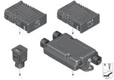 USB детали для BMW RR12 Phantom EWB N74L (схема запасных частей)
