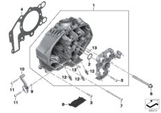 головка блока цилиндров для MOTO K50 R 1250 GS 19 (0J91, 0J93) 0 (схема запасных частей)
