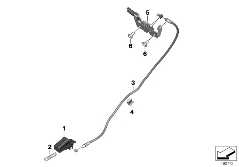 Блокировка багажного отсека для BMW K08 C 400 GT (0C06, 0C16) 0 (схема запчастей)