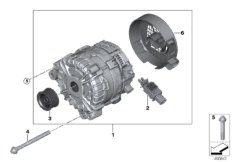 генератор для BMW G02 X4 30iX B48D (схема запасных частей)