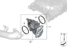 Корпус дроссельной заслонки для BMW G01 X3 20iX (TR56) B48 (схема запасных частей)