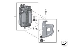 Конденсатор кондиционера для BMW G29 Z4 30i B48D (схема запасных частей)