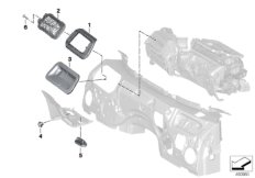 Впускной воздуховод моторного отсека для BMW G29 Z4 M40i B58C (схема запасных частей)