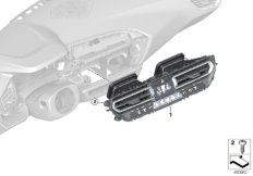 Панель управления автом.сист.кондицион. для BMW G29 Z4 20i B46D (схема запасных частей)