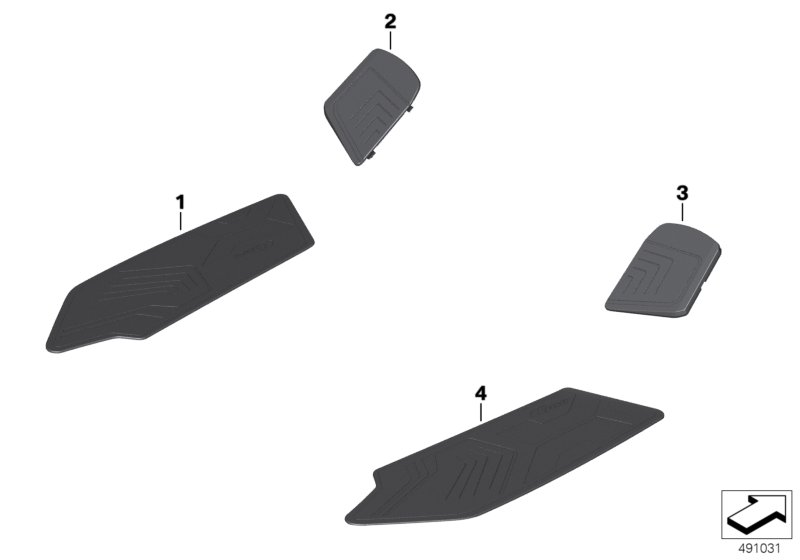 Накладки порога для BMW K09 C 400 X (0C09, 0C19) 0 (схема запчастей)