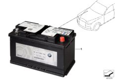 Дополнительный аккумулятор для ROLLS-ROYCE RR31 Cullinan N74L (схема запасных частей)