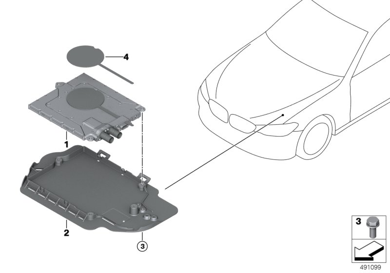 CPM для BMW G30 530e B48X (схема запчастей)