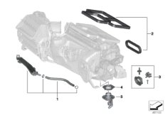 Детали корпуса сист.отопления и кондиц. для BMW G29 Z4 20i B48D (схема запасных частей)