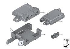 Детали телефония беспроводная зарядка для BMW F25 X3 28iX N52N (схема запасных частей)