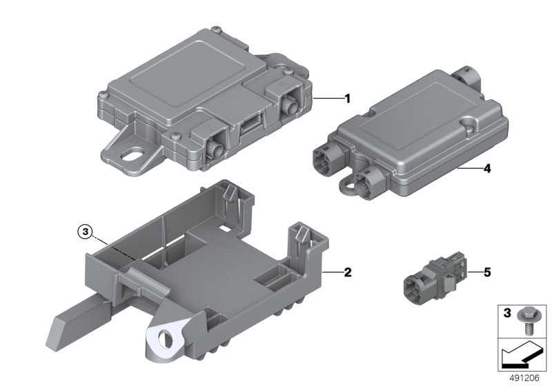 Детали телефония беспроводная зарядка для BMW F15 X5 40eX N20 (схема запчастей)