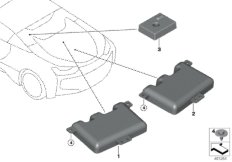 Детали антенны для BMW I15 i8 B38X (схема запасных частей)