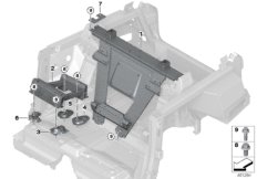 Перегородка багажного отделения для ROLLS-ROYCE RR31 Cullinan N74L (схема запасных частей)