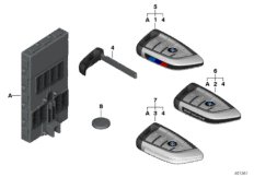 Дистанц.радиоуправление / к-т FFB с BDC для BMW G12 750LiX 4.0 N63R (схема запасных частей)