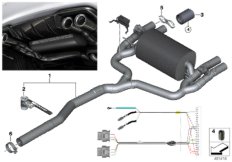 M Performance Parts для BMW F87 M2 N55 (схема запасных частей)