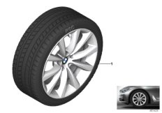 Spike/SC колесо в сб.зим. диз. 642-18" для BMW G15 840dX B57 (схема запасных частей)