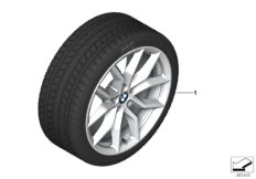 Spike/SC колесо в сб.зим. диз. 734-19" для BMW G05 X5 30iX B48D (схема запасных частей)