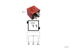 Соединительный разъем, розовый для MOTO R22 R 1150 RS 01 (0447,0498) 0 (схема запасных частей)