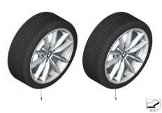 Spike/SC колесо в сб.зим. диз. 778-17" для BMW G21 330dX B57 (схема запасных частей)