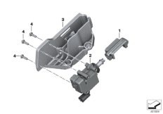 Серводвигатель центрального замка для MOTO K09 C 400 X (0C09, 0C19) 0 (схема запасных частей)