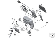 Подготовка под систему навигации для BMW K53 R 1200 R (0A04, 0A14) 0 (схема запасных частей)