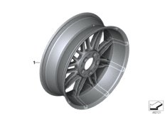 Кованый колесный диск Зд для BMW K48 K 1600 GTL 17 (0F02, 0F12) 0 (схема запасных частей)