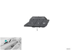 Панель управл.памятью полож.сиденья для BMW F91 M8 S63M (схема запасных частей)